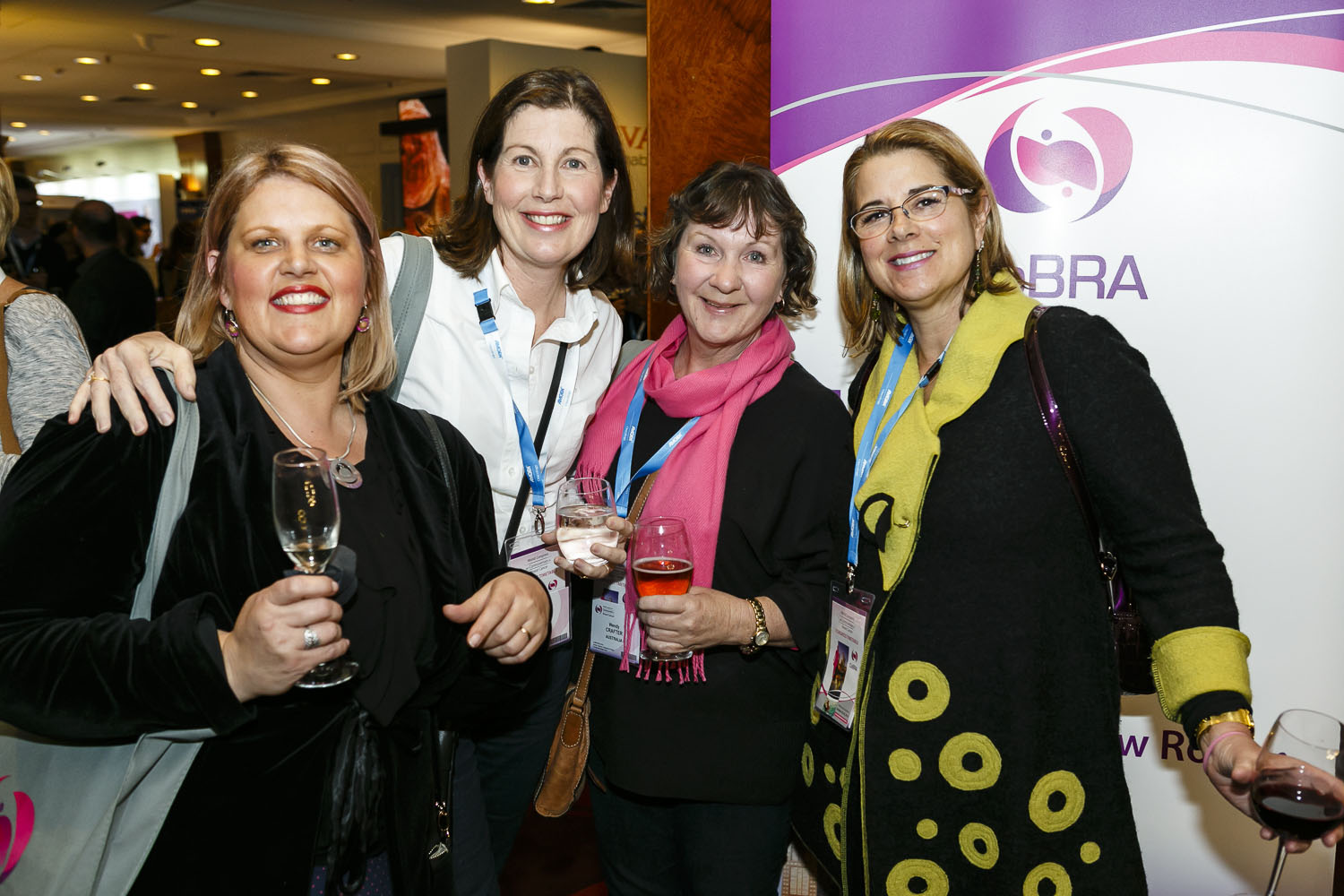Happy conference group
